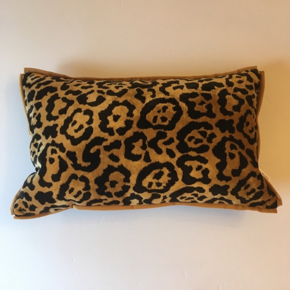 NEW Leopard Cheetah Animal Print Velvet Accent Pillow Sham - Picture 7 of 9